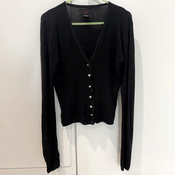 Saba Other - SABA Classic V neck  Cardigan with lace detail.